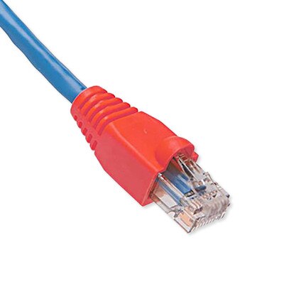 Platinum Tools EZ-RJ45 Cat5e Strain Relief Boot, 5.5mm Max OD, (100 Pack), Red