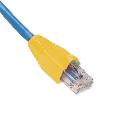 Platinum Tools EZ-RJ45 Cat5e Strain Relief Boot, 5.5mm Max OD, (100 Pack), Yellow