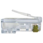 Platinum Tools RJ45 Cat5e High Performance Connector, Round Stranded (25 Pack)