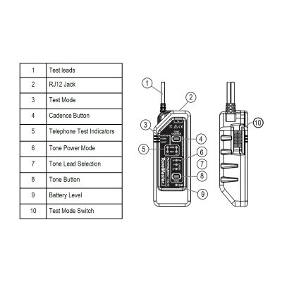 Platinum Tools ToneMaster High Power Tone Generator with ABN Clips