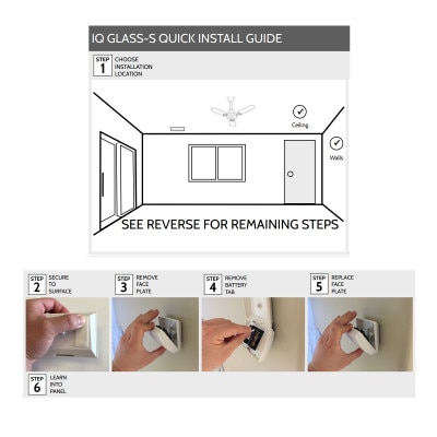 Qolsys IQ Wireless S-Line Encrypted Glass Break Sensor