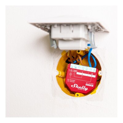 Shelly Qubino Wave 1PM Z-Wave Relay Module with Power Monitoring