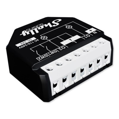 Shelly Qubino Wave 2PM Z-Wave Relay Module with Power Monitoring