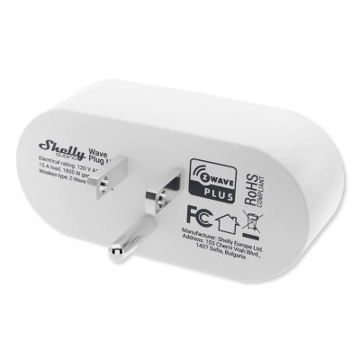 Shelly Qubino Wave Plug, Z-Wave 800 Smart Wall Plug