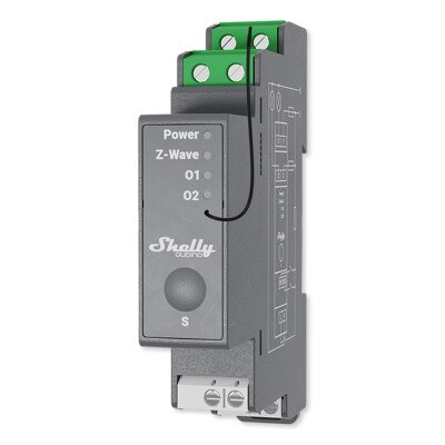 Shelly Qubino Wave Pro 2 Channel Z-Wave 800 Relay Module
