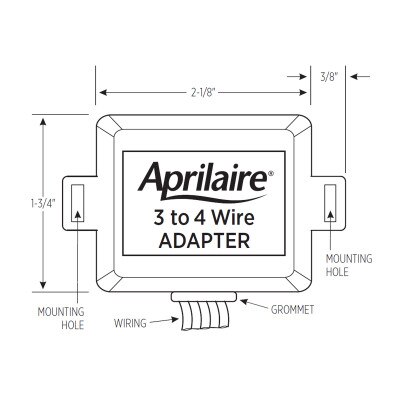 Aprilaire 3-Wire to 4-Wire Adaptor