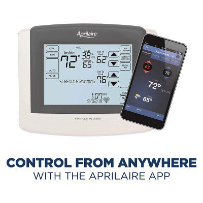 Aprilaire Wi-Fi Touchscreen Thermostat with IAQ, Amazon Alexa & Google Assistant Control
