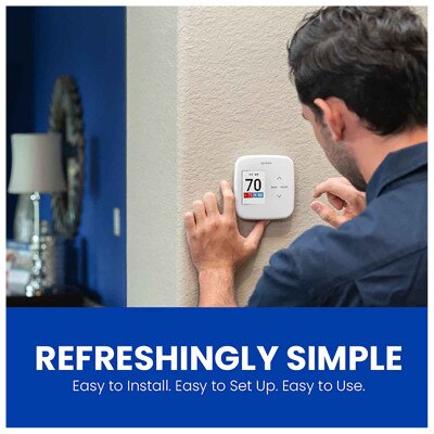 AprilAire S86NMUPR Programmable Multistage Universal Thermostat with IAQ Control, White (Open Box)
