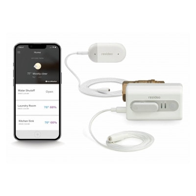 Resideo L5 Wi-Fi Actuator with L1 Leak Detector and NPT Ball Valve