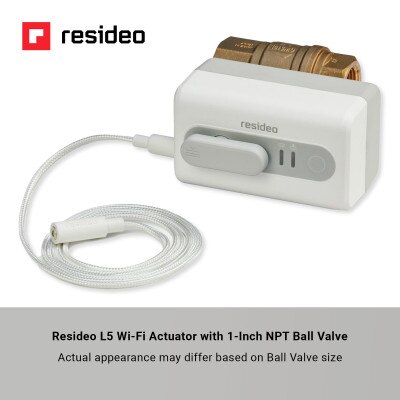 Resideo L5 Wi-Fi Actuator and NPT Ball Valve