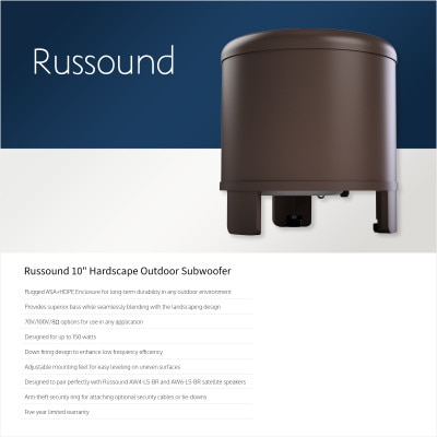 Russound 10" Hardscape Outdoor Subwoofer