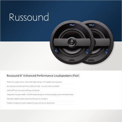 Russound 8" Enhanced Performance Loudspeakers (Pair)