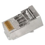 SCP Simply45 Shielded Pass-Through RJ45 Modular Plug, 50 Pack