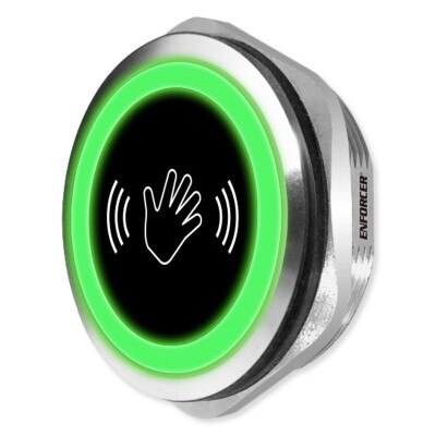 Seco-Larm Enforcer Touchless Infrared Proximity Sensor, Stainless Steel
