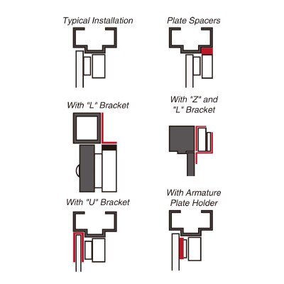 Seco-Larm Enforcer Double Door Electromagnetic Lock with Bond Sensor, 1,200 Lbs.