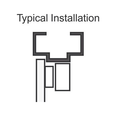 Seco-Larm Enforcer L Bracket for 1,200 Lbs. Maglock