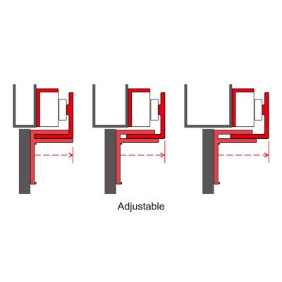 Seco-Larm Enforcer Z Bracket for 1,200 Lbs. Maglock