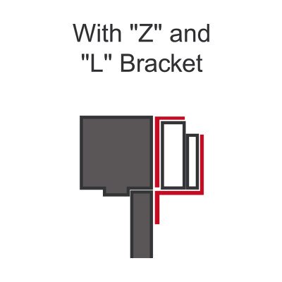 Seco-Larm Enforcer Z Bracket for 1,200 Lbs. Maglock