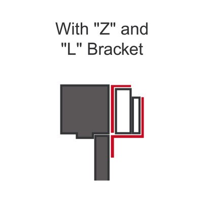 Seco-Larm Enforcer Z Bracket for 600 Lbs. Maglock