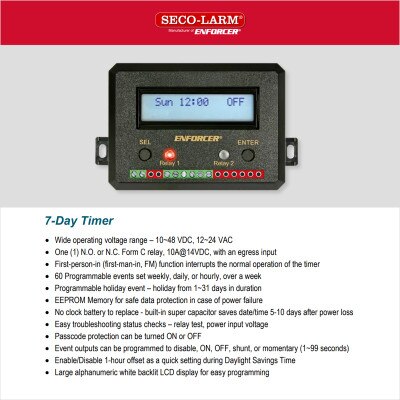 Seco-Larm Enforcer 7-Day Timer Module