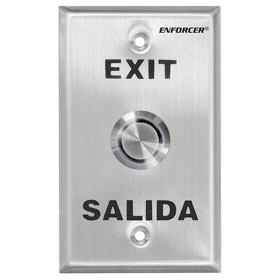 Seco-Larm Enforcer Push-To-Exit Plate, Vandal Resistant