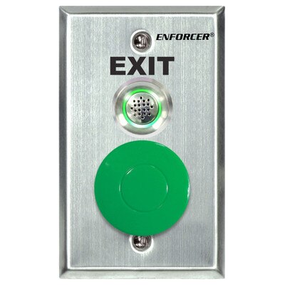 Seco-Larm Enforcer Request-To-Exit Plate with Status LED & Adjustable Buzzer