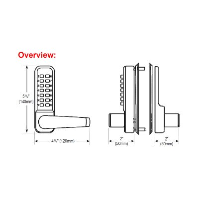 Seco-Larm Mechanical Keypad Door Lock