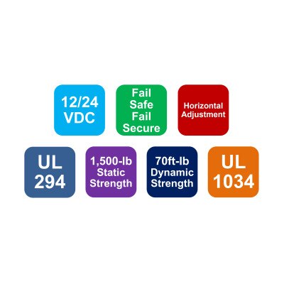 Seco-Larm Surface-Mount Electric Rim Strike, 1/2 Inch