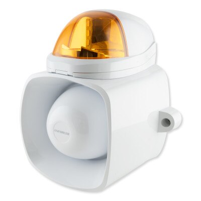 Seco-Larm Enforcer Self-Contained Siren/Strobe with Audio Input, Amber