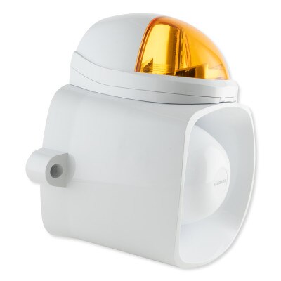 Seco-Larm Enforcer Self-Contained Siren/Strobe with Audio Input, Amber