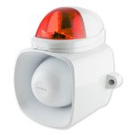 Seco-Larm Enforcer Self-Contained Siren/Strobe with Audio Input, Red