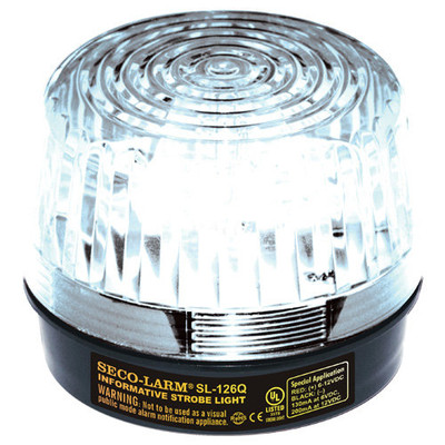 Seco-Larm Enforcer Xenon Strobe Light, 12VDC, Clear Lens