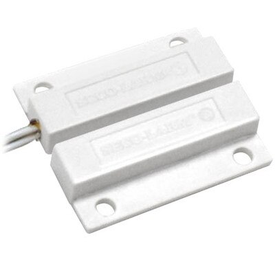 Seco-Larm Enforcer Magnetic Contact, Surface-Mount, Side Lead, 1 In. Gap, NC, White