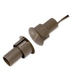 Seco-Larm Enforcer Steel Door Magnetic Contact, 3/4 In. Recessed, NC, 1 In. Gap, Brown