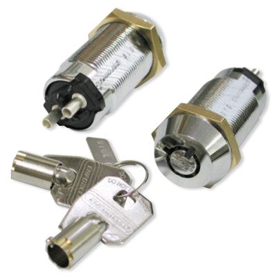 Seco-Larm Enforcer SPST Tubular Key Lock, Shunt On/Off