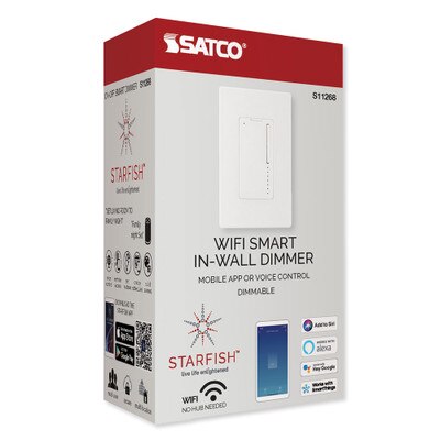 SATCO Starfish Wi-Fi Smart Dimmer Wall Switch