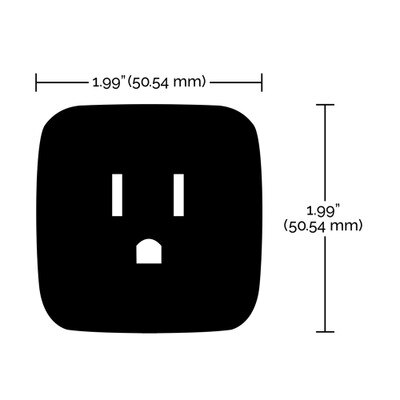 SATCO Starfish Wi-Fi 10A Mini Square On-Off Outlets