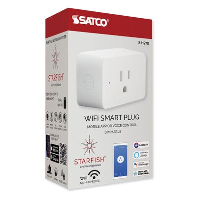 SATCO Starfish Wi-Fi 15A Dimmer Outlet