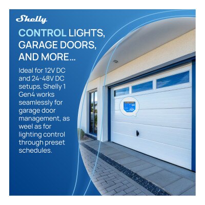 Shelly 1 Gen4 One-Channel Dry Contact Smart Switch (4 Pack)