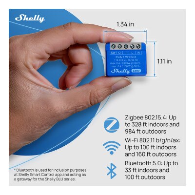 Shelly 1 Mini Gen4 Compact Smart Switch