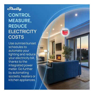 Shelly 1PM Gen4 Smart Switch with Power Monitoring