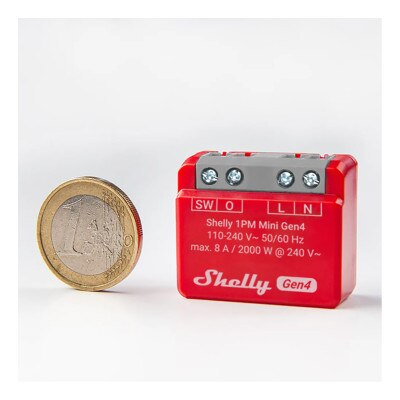 Shelly 1PM Mini Gen4 Smart Relay (2 Pack)