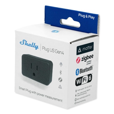Shelly Plug Gen4 Black US 1 pack