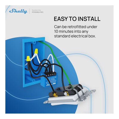 Shelly Wi-Fi 1 Mini Gen3 Smart Relay