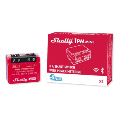 Shelly Wi-Fi 1PM Mini Gen3 Smart Relay