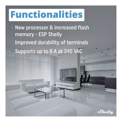 Shelly Wi-Fi 1PM Mini Gen3 Smart Relay