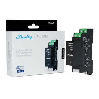 Shelly Wave Pro 2PM US, Z-Wave 800 & Z-Wave LR