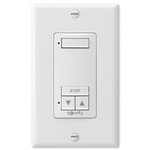 Somfy DecoFlex Wirefree RTS Wall Switch, 1-Channel, White