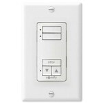 Somfy DecoFlex WireFree RTS Wall Switch, 2-Channel, White
