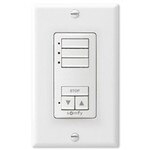 Somfy DecoFlex WireFree RTS Wall Switch, 3-Channel, White